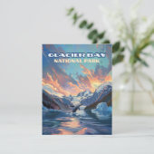 グレイシャーベイ国立公園アラスカホエールフラットカード (スタンド正面)