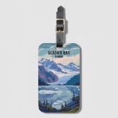 グレイシャーベイ国立公園アラスカヴィンテージ旅行 ラゲッジタグ (正面縦)