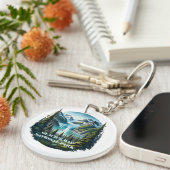 グレイシャーベイ国立公園アラスカ キーホルダー (正面右)