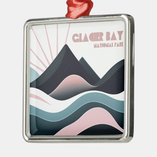 グレイシャーベイ国立公園カラーヒルズ メタルオーナメント (左)