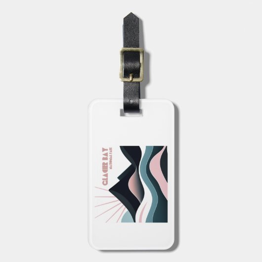 グレイシャーベイ国立公園カラーヒルズ ラゲッジタグ (正面縦)