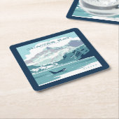 グレイシャーベイ国立公園 |オルカ スクエアペーパーコースター (アングル)