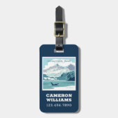 グレイシャーベイ国立公園 |オルカ ラゲッジタグ (正面縦)