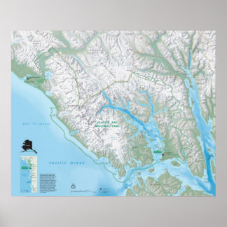 グレイシャーベイ国立公園 ポスター