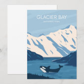 グレイシャーベイ国立公園 招待状 (正面/裏面)