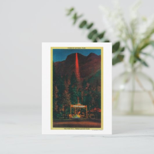 グレイシャーポイントからの火災秋 ポストカード (スタンド正面)
