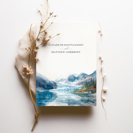 グレイシャーマウンテンズモンタナ結婚ズ 招待状