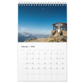 グレイシャーモンタナ カレンダー (2月 2026)