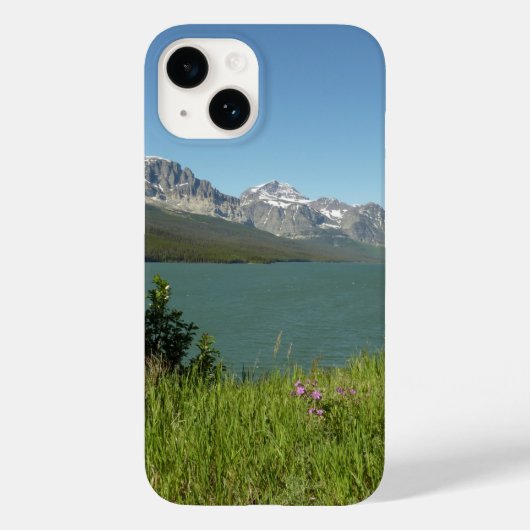 グレイシャー国立公園のスウィフトカレント湖の眺め Case-Mate iPhoneケース (裏面)