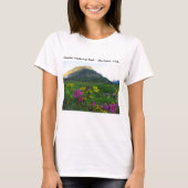 グレイシャー国立公園の野の花 ベーシックTシャツ Tシャツ (正面)