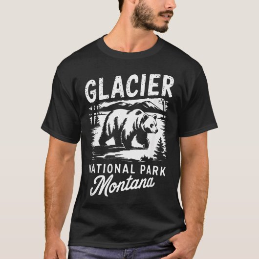 グレイシャー国立公園 モンタナ Tシャツ (正面)
