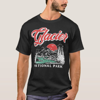 グレイシャー国立公園 レトロ 80's マウンテン tシャツ