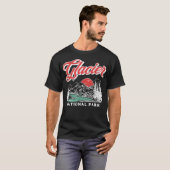 グレイシャー国立公園 レトロ 80's マウンテン tシャツ (正面フル)