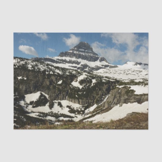 グレイシャー・パークのローガン峠から望むレイノルズ山 薄葉紙 (正面)