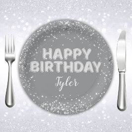 グレイシルバー誕生日パーティー ペーパープレート
