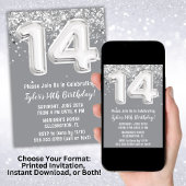 グレイシルバー14thバースデーパーティー 招待状