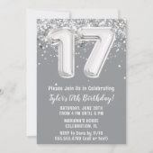 グレイシルバー17thバースデーパーティー 招待状 (正面)