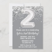 グレイシルバー2nd誕生日パーティー 招待状 (正面)