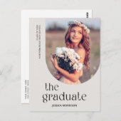 グレイシンプル大学院タイプ写真卒業 ポストカード (正面/裏面)