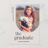グレイシンプル大学院タイプ写真卒業 ポストカード (正面)
