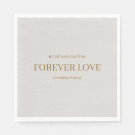 グレイシンプル結婚ズ・ナプキンス スタンダードランチョンナプキン