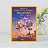 グレイシーとペドロ:救出誕生日へのペット 招待状 (スタンド正面)