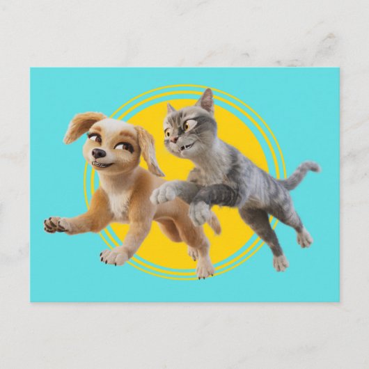 グレイシー&ペドロが解き放たれた ポストカード (正面)