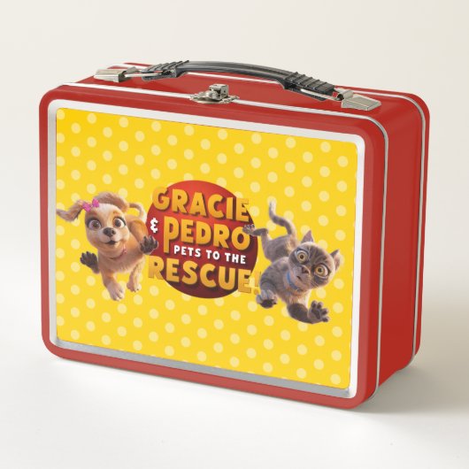 グレイシー&ペドロアドベンチャーアウェイツ メタルランチボックス (正面)