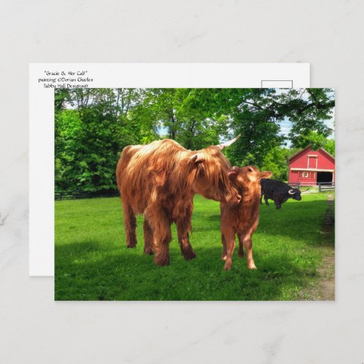 「グレイシー&彼女のふくらはぎ」はがき ポストカード (正面/裏面)