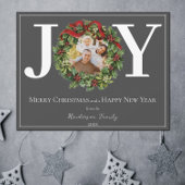 グレイジョイクリスマスリース写真 シーズンカード