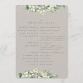 グレイジースノーベリー+ユーカリ冬の結婚式 プログラム (裏面)