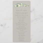 グレイジースノーベリー+ユーカリ冬の結婚式 プログラム (裏面)