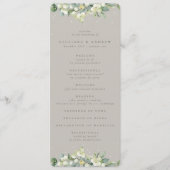 グレイジー スノーベリー+ユーカリ 冬のウェディング プログラム (正面)