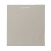 グレイジ無地のュカスタマイズー ノートパッド (正面)