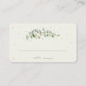 グレイジ/クリームスノーベリー+ユーカリ結婚ズフラット プレイスカード (正面)