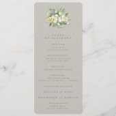 グレイジ・スノーベリー+ユーカリのブーケ ウインターワディング プログラム (正面)