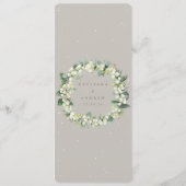 グレイジ・スノーベリー+ユーカリのブーケ ウインターワディング プログラム (裏面)