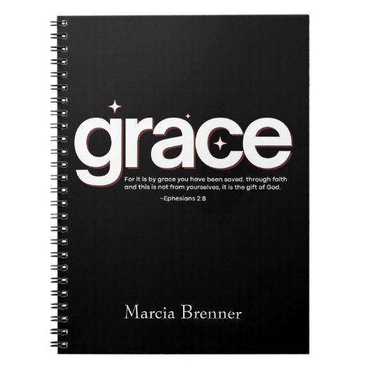 グレイスエペソ2:8 ノートブック (正面)