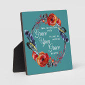 グレイスオングレスヨハネ1:16聖なる書物、 経典 フォトプラーク (正面)