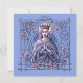 グレイスカード満載のヘイルメアリー祈りの言葉 招待状 (正面)