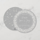 グレイスクリプトフォントピースラブ+ジョイきらめくライト シーズンカード (正面/裏面)