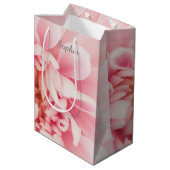 グレイスクリプト名, 大きなピンクの花 ミディアムペーパーバッグ (裏面アングル)