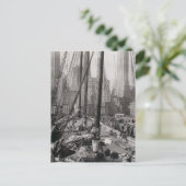 グレイスケールマンハッタン、ニューヨーク ポストカード (スタンド正面)