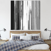 グレイスケール抽象芸術B&Wアート キャンバスプリント (インサイチュ (寝室))