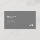 グレイスタイリッシュモノグラモダンム 名刺 (裏面)