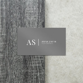 グレイスタイリッシュモノグラモダンム 名刺