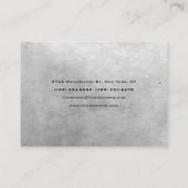 グレイスタイリッシュ巨大レッドモノグラムモダンプロフェッショナル 名刺 (裏面)