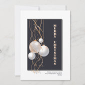 グレイスタイリッシュ金ゴールドクリスマスボーブル シーズンカード (正面)