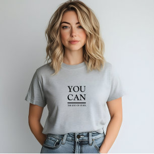 グレイスタイリッシュ・ユー・スローガン Tシャツ