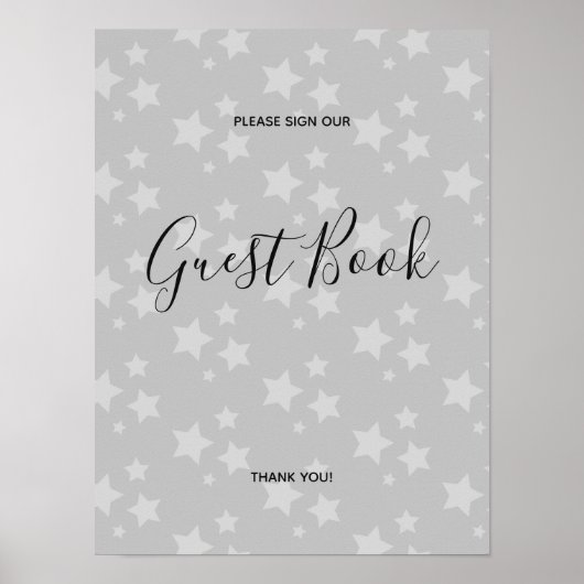 グレイスターズ モダン デザイン ブック サイン ポスター (正面)